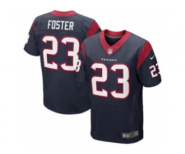 Men's Nike Houston Texans #23 Arian Foster Elite Navy Blue Team Color NFL Jersey