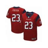 Men's Nike Houston Texans #23 Arian Foster Elite Red Alternate NFL Jersey