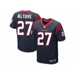 Men's Nike Houston Texans #27 Jose Altuve Elite Navy Blue Team Color NFL Jersey