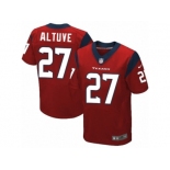 Men's Nike Houston Texans #27 Jose Altuve Elite Red Alternate NFL Jersey