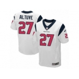 Men's Nike Houston Texans #27 Jose Altuve Elite White NFL Jersey