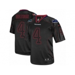 Men's Nike Houston Texans #4 Deshaun Watson Elite Lights Out Black NFL Jersey