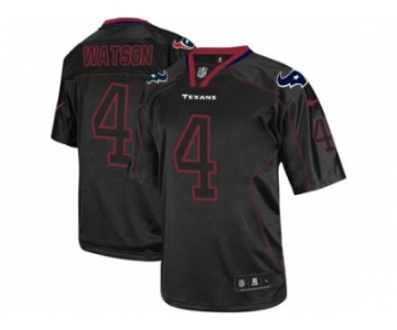 Men's Nike Houston Texans #4 Deshaun Watson Elite Lights Out Black NFL Jersey