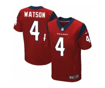 Men's Nike Houston Texans #4 Deshaun Watson Elite Red Alternate NFL Jersey