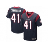 Men's Nike Houston Texans #41 Zach Cunningham Elite Navy Blue Team Color NFL Jersey