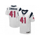 Men's Nike Houston Texans #41 Zach Cunningham Elite White NFL Jersey