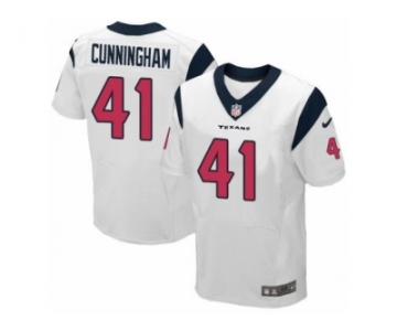 Men's Nike Houston Texans #41 Zach Cunningham Elite White NFL Jersey