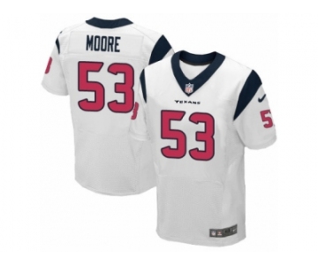 Men's Nike Houston Texans #53 Sio Moore Elite White NFL Jersey