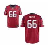 Men's Nike Houston Texans #66 Nick Martin Elite Red Alternate NFL Jersey