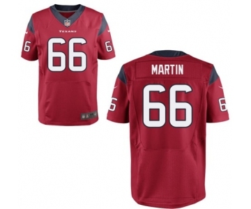 Men's Nike Houston Texans #66 Nick Martin Elite Red Alternate NFL Jersey