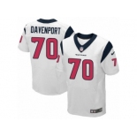 Men's Nike Houston Texans #70 Julien Davenport Elite White NFL Jersey