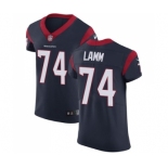 Men's Nike Houston Texans #74 Kendall Lamm Navy Blue Team Color Vapor Untouchable Elite Player NFL Jersey