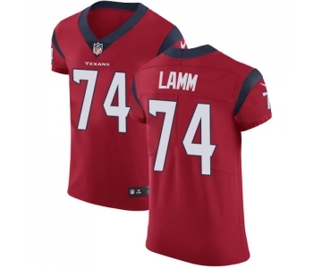 Men's Nike Houston Texans #74 Kendall Lamm Red Alternate Vapor Untouchable Elite Player NFL Jersey