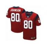 Men's Nike Houston Texans #80 Andre Johnson Elite Red Alternate NFL Jersey