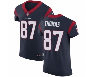 Men's Nike Houston Texans #87 Demaryius Thomas Navy Blue Team Color Vapor Untouchable Elite Player NFL Jersey