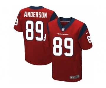 Men's Nike Houston Texans #89 Stephen Anderson Elite Red Alternate NFL Jersey