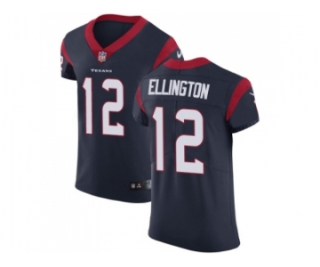 Nike Houston Texans #12 Bruce Ellington Navy Blue Team Color Men Stitched NFL Vapor Untouchable Elite Jersey