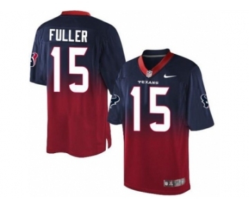 Nike Houston Texans #15 Will Fuller Navy Blue Red Men's Stitched NFL Elite Fadeaway Fashion Jersey