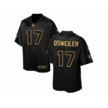 Nike Houston Texans #17 Brock Osweiler Black Men's Stitched NFL Elite Pro Line Gold Collection Jersey