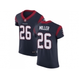 Nike Houston Texans #26 Lamar Miller Navy Blue Team Color Men Stitched NFL Vapor Untouchable Elite Jersey