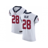 Nike Houston Texans #28 Alfred Blue White Men Stitched NFL Vapor Untouchable Elite Jersey