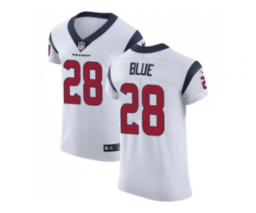 Nike Houston Texans #28 Alfred Blue White Men Stitched NFL Vapor Untouchable Elite Jersey