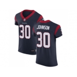 Nike Houston Texans #30 Kevin Johnson Navy Blue Team Color Men Stitched NFL Vapor Untouchable Elite Jerse