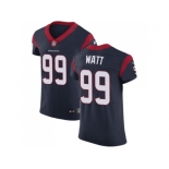 Nike Houston Texans #99 J.J. Watt Navy Blue Team Color Men Stitched NFL Vapor Untouchable Elite Jersey