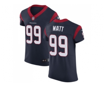 Nike Houston Texans #99 J.J. Watt Navy Blue Team Color Men Stitched NFL Vapor Untouchable Elite Jersey