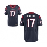 nike nfl jerseys houston texans #17 osweiler blue[Elite]