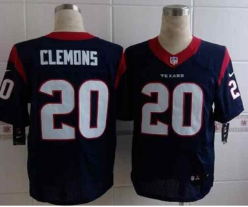 nike nfl jerseys houston texans #20 clemons dk.blue[Elite][clemons]