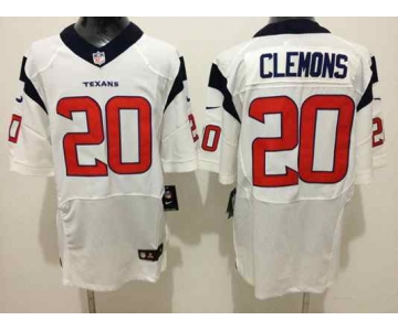 nike nfl jerseys houston texans #20 clemons white[Elite][clemons]