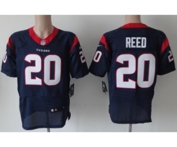 nike nfl jerseys houston texans #20 ed reed dk.blue[Elite]