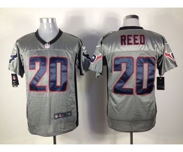 nike nfl jerseys houston texans #20 ed reed grey[Elite shadow]