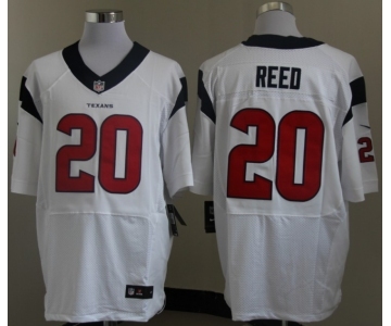 nike nfl jerseys houston texans #20 ed reed white[Elite]