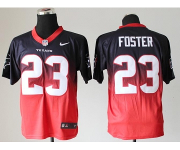 nike nfl jerseys houston texans #23 arian foster blue-red[Elite drift fashion][second version]