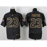 nike nfl jerseys houston texans #23 foster black[Elite gold lettering fashion]