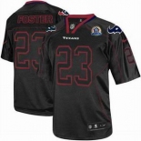 nike nfl jerseys houston texans #23 foster black[Elite lights out 50th Patch]