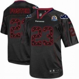 nike nfl jerseys houston texans #23 foster black[Elite united sideline 50th Patch]