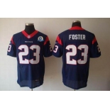 nike nfl jerseys houston texans #23 foster blue[Elite 50th Patch]