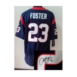 nike nfl jerseys houston texans #23 foster blue[Elite signature]