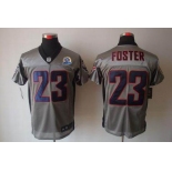 nike nfl jerseys houston texans #23 foster grey[Elite shadow 50th Patch]