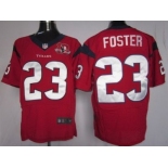 nike nfl jerseys houston texans #23 foster red[10th patch elite]