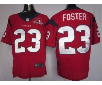 nike nfl jerseys houston texans #23 foster red[10th patch elite]