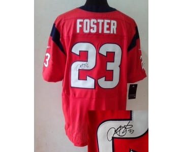 nike nfl jerseys houston texans #23 foster red[Elite signature]