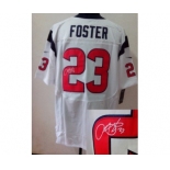 nike nfl jerseys houston texans #23 foster white[Elite signature]