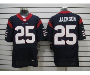 nike nfl jerseys houston texans #25 jackson dk.blue[Elite]