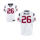 nike nfl jerseys houston texans #26 miller white[Elite]