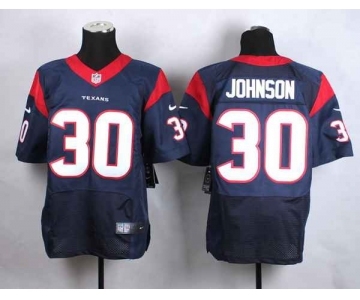 nike nfl jerseys houston texans #30 johnson blue[Elite]