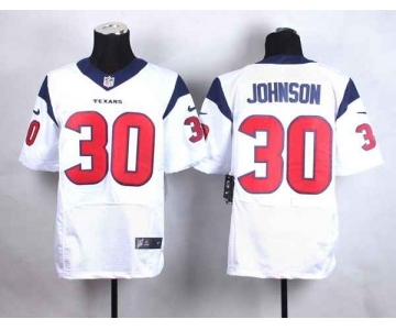 nike nfl jerseys houston texans #30 johnson white[Elite]